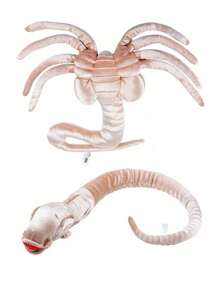 1pc Life-Like Stuffed Alien Plush Toy, With Facehugger, Chestburster, Arachnid, And Snake Creature Design - Apricot - View 4