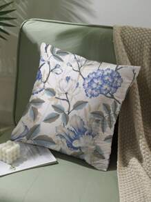 1個花紋單面印花枕套,沙發坐墊套,客廳和臥室的家居裝飾枕套,不含內膽 - 彩色 - 查看 1