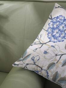 1個花紋單面印花枕套,沙發坐墊套,客廳和臥室的家居裝飾枕套,不含內膽 - 彩色 - 查看 5