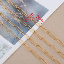 2m Fashionable Stainless Steel Gold Color Chain, Suitable For Diy Jewelry Making - Chain - View 13