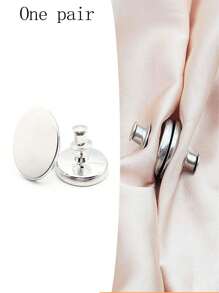 鋁合金窗簾扣一對,圓形磁性窗簾扣,防漏窗簾扣 - 銀色 - 查看 9