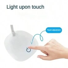USB Rechargeable Touch Led Table Lamp Study Eye Protection Lamp Night Light 3 Levels Brightness Adjustment Foldable Bedside Lamp