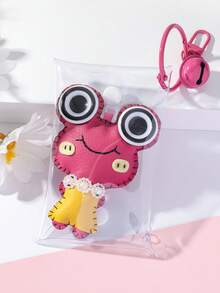 1 Miếng Nhiều màu Thủ công Dễ thương Độc lập Thiết kế Con ếch Móc chìa khóa , Đúng mốt Phụ kiện Đối với Ba lô , Túi đeo chéo , A Qủa tặng Đối với Bạn gái - móc khóa - Xem 2