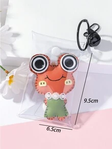 1 Miếng Nhiều màu Thủ công Dễ thương Độc lập Thiết kế Con ếch Móc chìa khóa , Đúng mốt Phụ kiện Đối với Ba lô , Túi đeo chéo , A Qủa tặng Đối với Bạn gái - móc khóa - Xem 3
