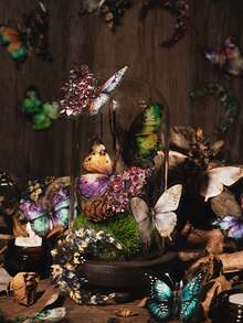 1 bộ/15 cái Đẹp Thú cưng Hình dán , Tím Thiết kế con bướm , Loại bướm & Thực vật Cắt dán Trang trí Hình dán Đối với Tạp chí - Nhiều màu - Xem 3