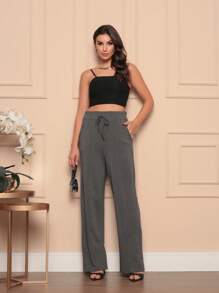 Women Pants - Màu xám đen - Xem 1