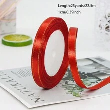 1 Roll 25 Yards, 1cm Phnom Penh Ribbon Wedding Candy Box Ribbon Gift Wrap Ribbon Ribbon Hand-Made D Iy Decorative Tape