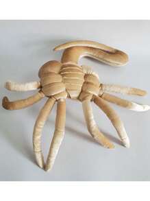 1pc Life-Like Stuffed Alien Plush Toy, With Facehugger, Chestburster, Arachnid, And Snake Creature Design - Apricot - View 9