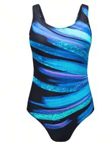 Women's Sexy Criss Cross Back One Piece Swimsuits Athletic Bathing Suits Summer Beachwear Pool Party Vacation Swimwear