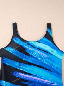 Women's Sexy Criss Cross Back One Piece Swimsuits Athletic Bathing Suits Summer Beachwear Pool Party Vacation Swimwear