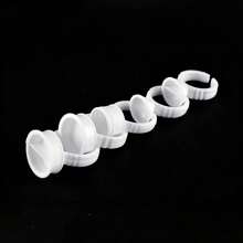 100 Pcs/Bag Tattoo Ink Rings Cups,Disposable Eyelash Extension Glue Ring Cup ,Tattoo Pigment Holder Container ,Glue Cup,Can Also Be Used For Eyebrow/Lip/Eyeliner Tattooing,Lash Extension Tattoo Tools