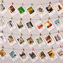 20入組有色衣架,彩色木質衣夾彩虹顏色裝飾手工藝品夾子照片圖片裝飾夾衣服座 - 彩色 - 查看 12