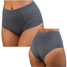 Kit 3 Calcinhas Modeladora Suplex Cinta Pós Parto Tanga Cós Alto Calçola Compressão Aperta Barriga