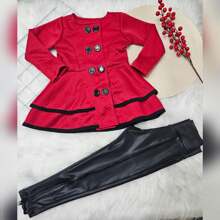 Young Girls Coats - Đỏ - Xem 2