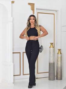 Women Two-Piece Outfits - màu đen - Xem 1