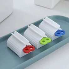 1/3 件套牙膏分配器收纳盒，浴室配件牙膏挤压器架，染发化妆品创意挤压器，方便简单的沐浴小工具，不浪费家居浴室装饰秋季装饰返校