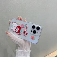 1入組透明tpu手機殼,具有精確孔設計和彩色圖案,防摔,適用於蘋果型號 - 彩色 - 查看 2