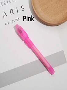 1 pix cu cerneală invizibilă, iluminator invizibil, jucărie magică, pentru joc de detectivi, joc de spionaj, petrecere de vacanță, adunare (culori aleatorii vechi și noi)