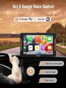 7 Inch Portable Car Stereo Wireless Apple CarPlay Android Auto