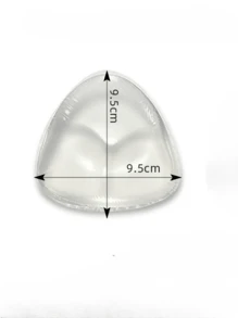 1 par Rellenos mágicos invisibles para sujetador de mujeres, pétalos de bikini para el pecho, almohadillas grosor para el pecho, almohadillas push up para el pecho, almohadillas de silicona para sujetador de traje de baño, almohadillas impermeables, para uso diario