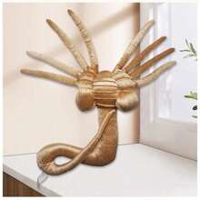 1pc Life-Like Stuffed Alien Plush Toy, With Facehugger, Chestburster, Arachnid, And Snake Creature Design - Apricot - View 12