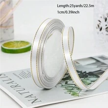 1 Roll 25 Yards, 1cm Phnom Penh Ribbon Wedding Candy Box Ribbon Gift Wrap Ribbon Ribbon Hand-Made D Iy Decorative Tape