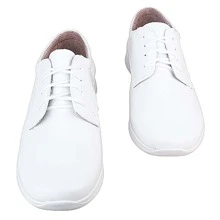 Zapato Para Mujer Médico Enfermera Clínico Zapato Para Doctora Fisioterapeuta Zapatos De Dama Para Chef Super Cómodo De Vestir De Piel  Enfermeria 2015 - Blanco - Ver 4