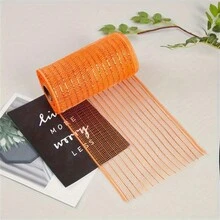 Golden Crafts And Party Mesh Ribbon - 6-Inch Metallic Gold Decoration Yarn, 10-Yards Roll For DIY, Festive And Fashion Projects - Multicolor - View 36