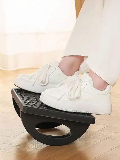 1pc/2pcs Anti-Slip Half-Round Under Desk Footrest With Rocking Function For Office Back To School