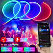 1 szt 5V RGB-IC Neon Lina Lekki , 9,8 stopy Z 24 klawisze Pilot , Muzyka Synchronizacja Led Neon Pasmo , Doskonały Dla Sypialnia , Salon , Gry Pokój , Dekoracje Ścienne