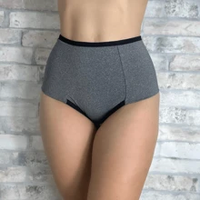 Kit 3 Calcinhas Modeladora Suplex Cinta Pós Parto Tanga Cós Alto Calçola Compressão Aperta Barriga