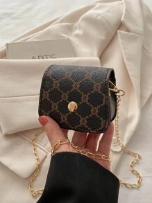 Versatile Minimalist Design, Solid Color Mini Women Crossbody Bag, Flap Closure, Small/Medium New Fashion Shoulder Bag