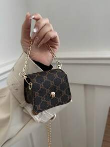 Versatile Minimalist Design, Solid Color Mini Women Crossbody Bag, Flap Closure, Small/Medium New Fashion Shoulder Bag