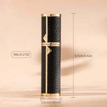 1 Chai xịt nước hoa mini có thể nạp lại, bình xịt nước hoa di động có thể nạp lại, hộp đựng bơm để mang theo khi đi du lịch và đi chơi, trang trí phòng tắm, trang trí mùa thu, trở lại trường - màu đen - Xem 2
