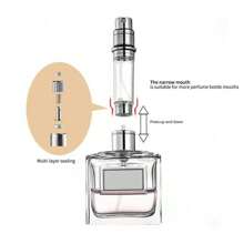 1 Chai xịt nước hoa mini có thể nạp lại, bình xịt nước hoa di động có thể nạp lại, hộp đựng bơm để mang theo khi đi du lịch và đi chơi, trang trí phòng tắm, trang trí mùa thu, trở lại trường - màu đen - Xem 3