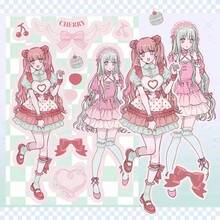 1 Set Girl Character Stickers For Diy Journal, Notebook, Laptop, Mobile Phone Decor - Multicolor - View 2