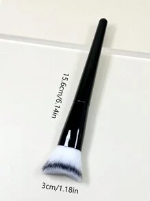 新款 V 形輪廓刷,附軟毛,適用於鼻子、臉頰和臉部輪廓 - 黑色 - 查看 2