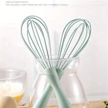 1pc, Silicone Egg Beater And Blender - Perfect For Blending, Whisking, Beating, And Stirring - Essential Baking Tool And Kitchen Gadget For Home Kitchen - Egg Beater With Gourd Handle - View 8