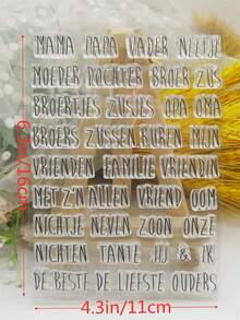 Una Pieza Sello De Goma De Silicona Transparente Exquisito De Dibujos Animados, Simple Y Versátil Para Scrapbooking, Diy, Patrón Lindo Para Imprimir Fotos Y Hacer Blanqueo De Imágenes - transparente - Ver 3