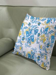 1個印花花紋枕套,裝飾沙發, 客廳或卧室,不包括內芯 - 彩色 - 查看 4