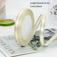 1 Roll 25 Yards, 1cm Phnom Penh Ribbon Wedding Candy Box Ribbon Gift Wrap Ribbon Ribbon Hand-Made D Iy Decorative Tape