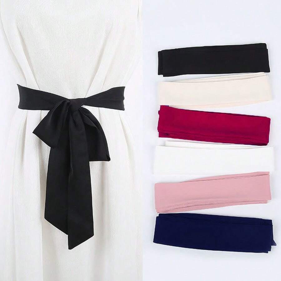 Women's Ribbon Bow Satin Decoration Dress Shirt Wedding Dress Accessory Halloween Summer, School Fall, Autumn, Halloween - Multicolor - View 1