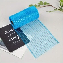 Golden Crafts And Party Mesh Ribbon - 6-Inch Metallic Gold Decoration Yarn, 10-Yards Roll For DIY, Festive And Fashion Projects - Multicolor - View 40