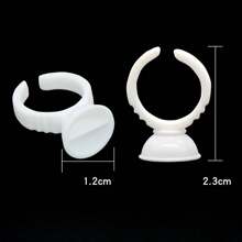 100 Pcs/Bag Tattoo Ink Rings Cups,Disposable Eyelash Extension Glue Ring Cup ,Tattoo Pigment Holder Container ,Glue Cup,Can Also Be Used For Eyebrow/Lip/Eyeliner Tattooing,Lash Extension Tattoo Tools