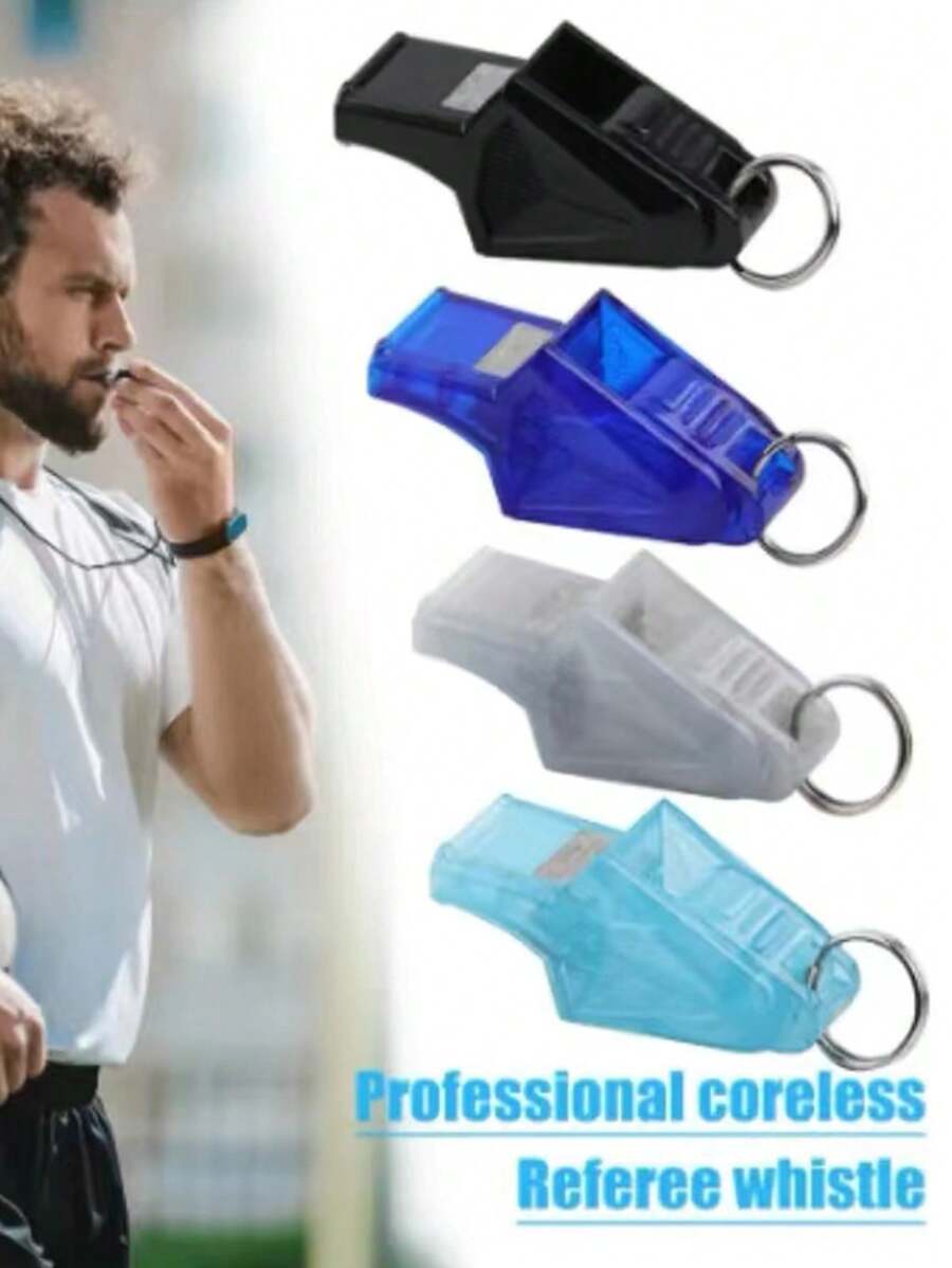 1 Bộ Nhựa Huấn Luyện Thể Thao Còi Trọng Tài, Bóng Đá Chuyên Nghiệp, Bóng Rổ Còi Trọng Tài, Dụng Cụ Sinh Tồn Ngoài Trời Còi