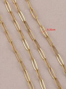 2m Fashionable Stainless Steel Gold Color Chain, Suitable For Diy Jewelry Making - Chain - View 10