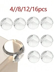 Tatukiko 4/8/12/16 Miếng bảo vệ góc bàn bằng silicon bảo vệ cạnh đồ nội thất mềm trong suốt, miếng bảo vệ góc, miếng bảo vệ góc chống va đập, miếng bảo vệ cạnh bàn trong suốt tốt nhất, giữ chúng tôi, miếng bảo vệ cho tủ đồ nội thất chống lại các góc sắc nhọn - Trong sáng - Xem 2