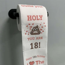 1入組,有趣的生日派對面紙,卡通大便圖案印刷,生日快樂,派對裝飾生日禮物,派對用品,房間裝飾,30、40、50、60歲有趣的生日禮物 - 18歲A - 查看 7