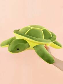 1pc Simulated Sea Turtle Plush Toy, Turtle Stuffed Animal Pillow, Doll For Girls To Sleep With - Green - View 2