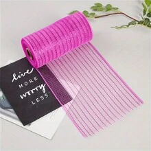 Golden Crafts And Party Mesh Ribbon - 6-Inch Metallic Gold Decoration Yarn, 10-Yards Roll For DIY, Festive And Fashion Projects - Multicolor - View 34